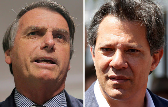 Paraná Pesquisas mostra Bolsonaro com 60,9% e Haddad com 39,1% dos votos válidos