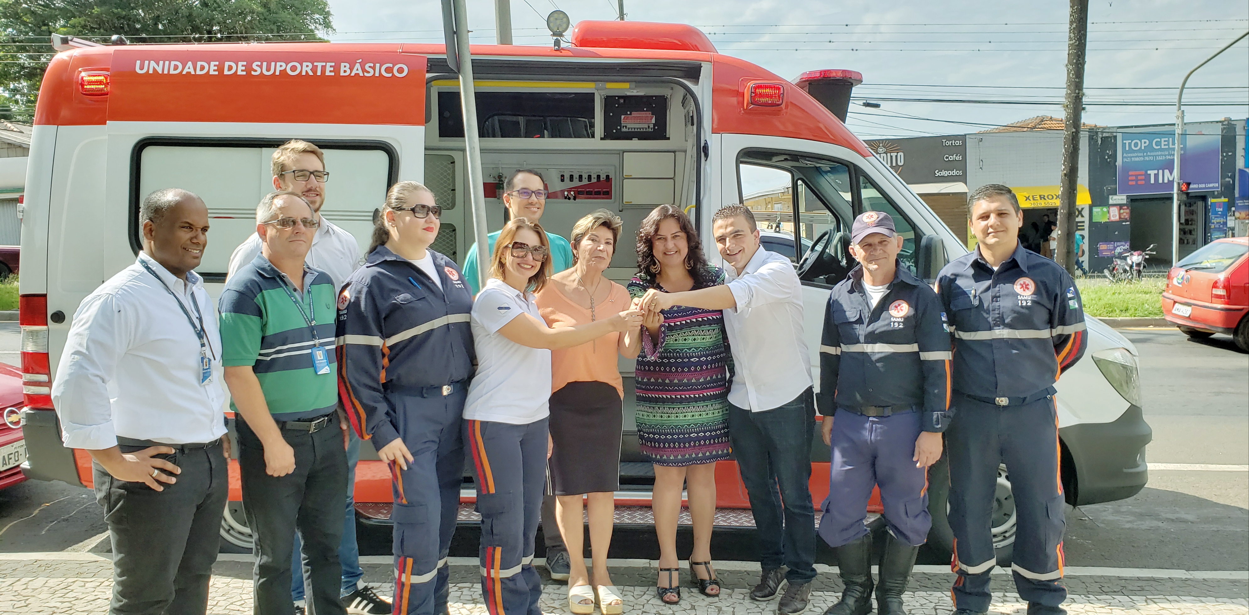 Aliel entrega ambulância para o Samu em Ponta Grossa