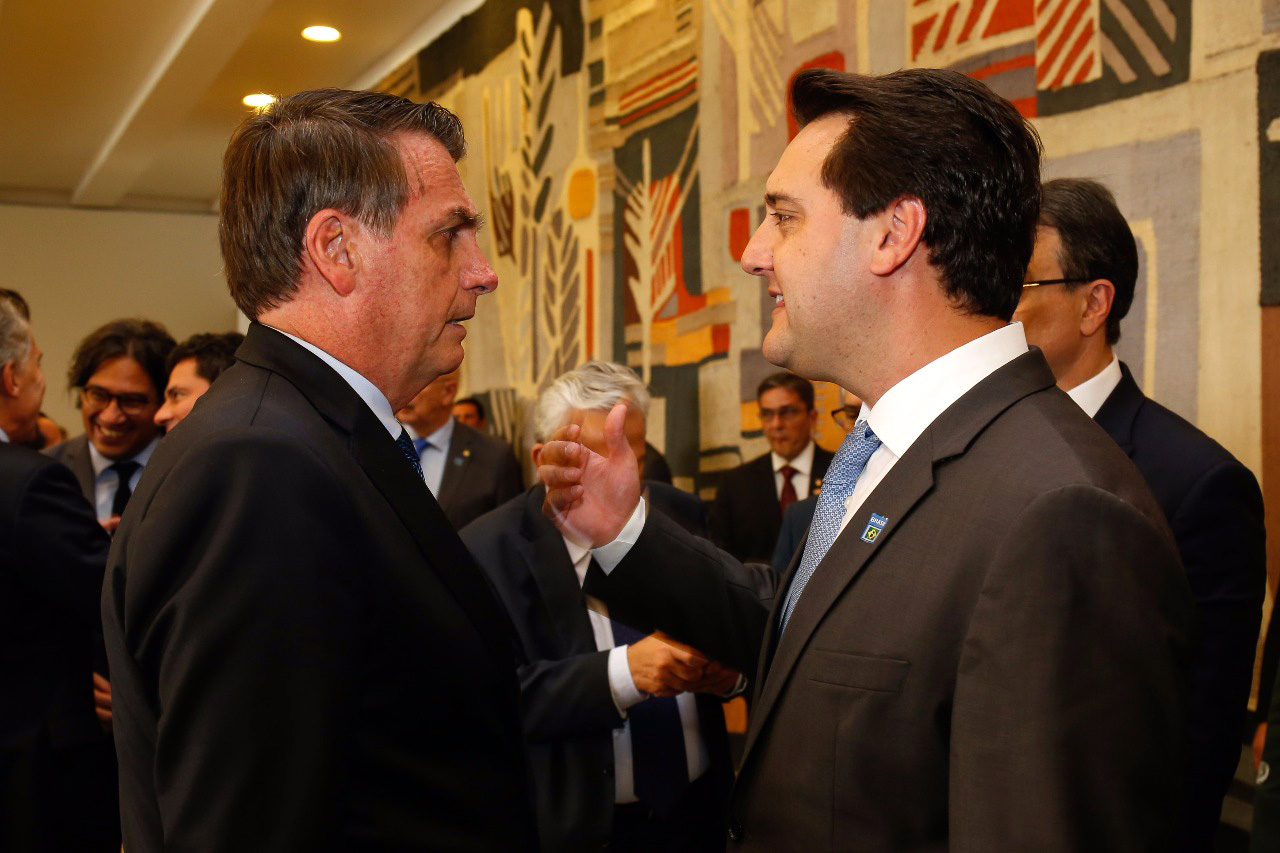 Governador defende projeto de corredor bioceânico em encontro com Bolsonaro