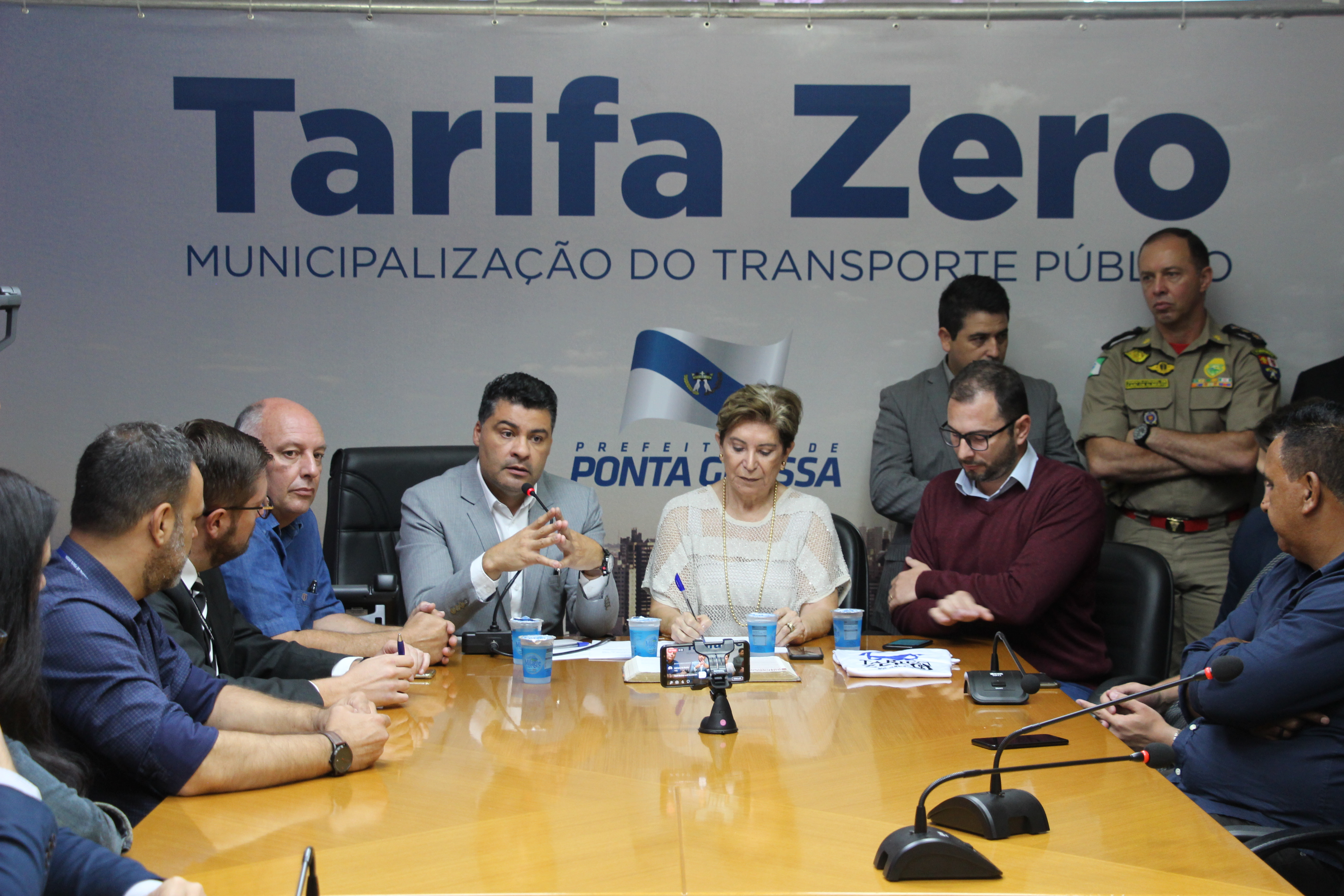 Rangel apresenta projeto da Tarifa Zero no transporte coletivo de PG