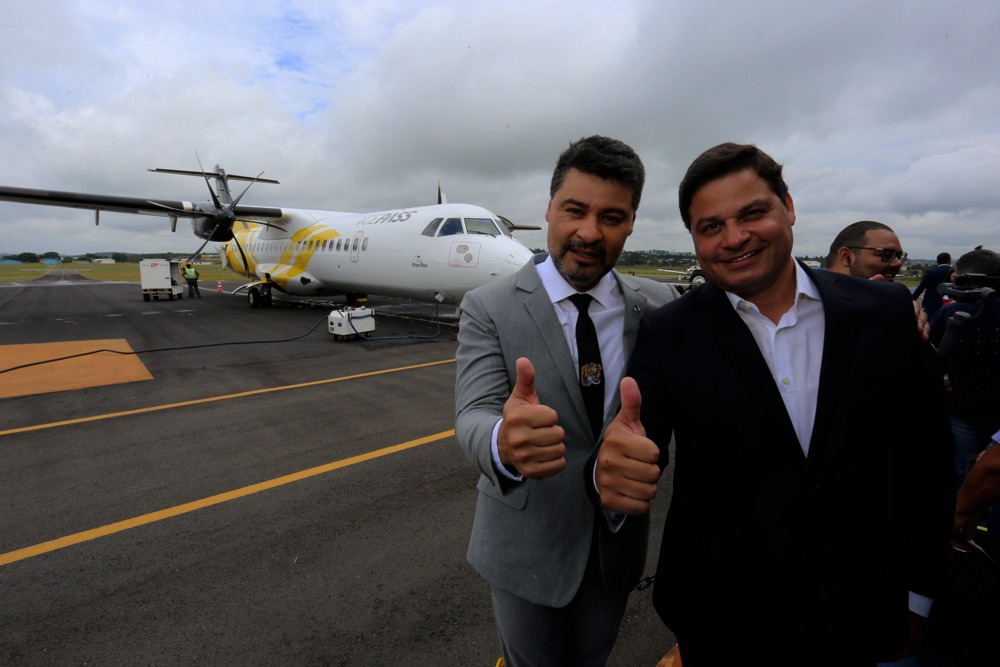 Aeroporto Sant’Ana recebe primeiro voo direto de Congonhas