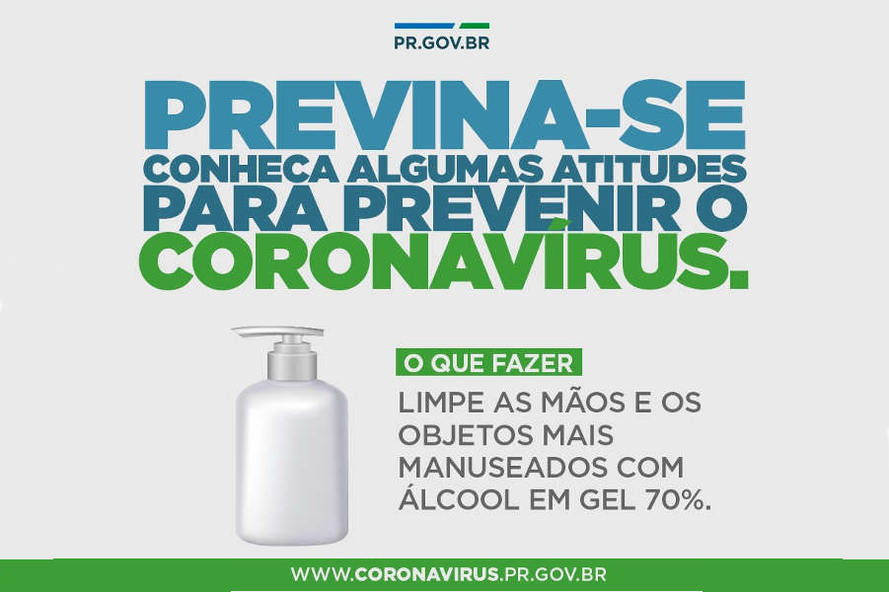 Campanha do Governo orienta a população para prevenção contra o coronavírus