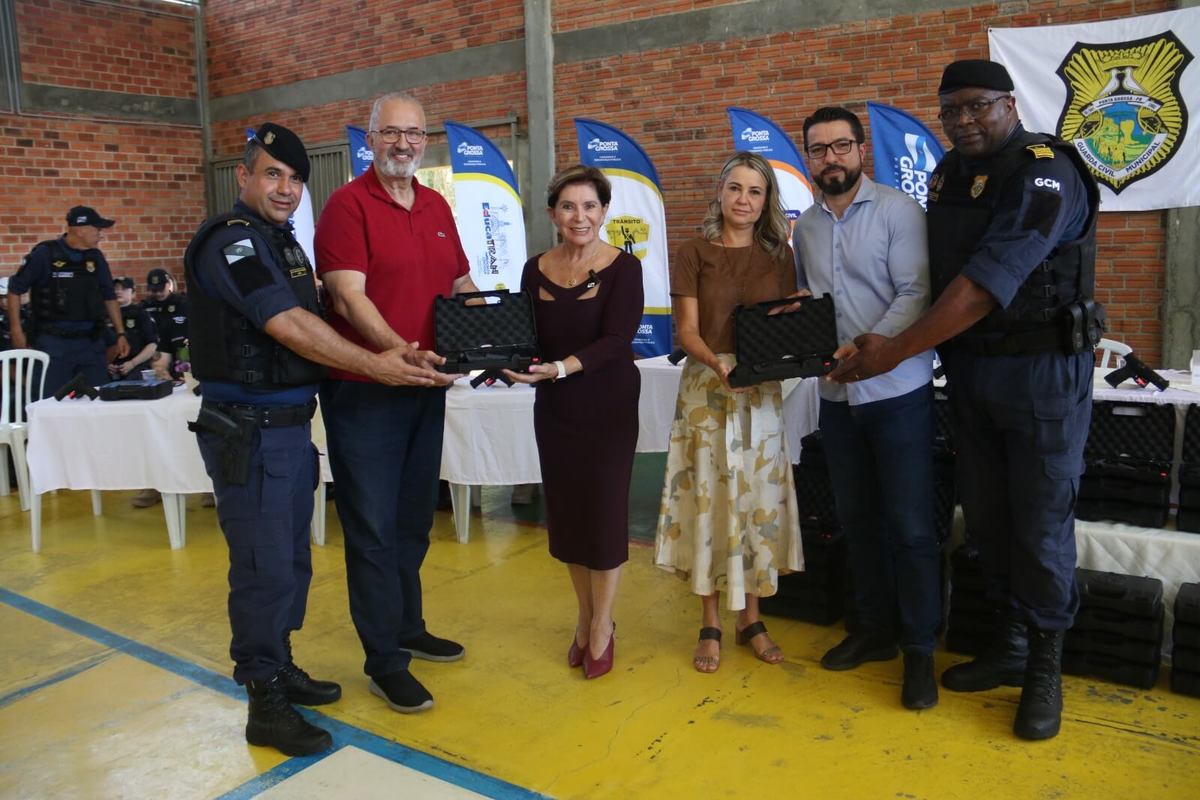 Guarda Civil Municipal recebe novas armas para atuação em Ponta Grossa