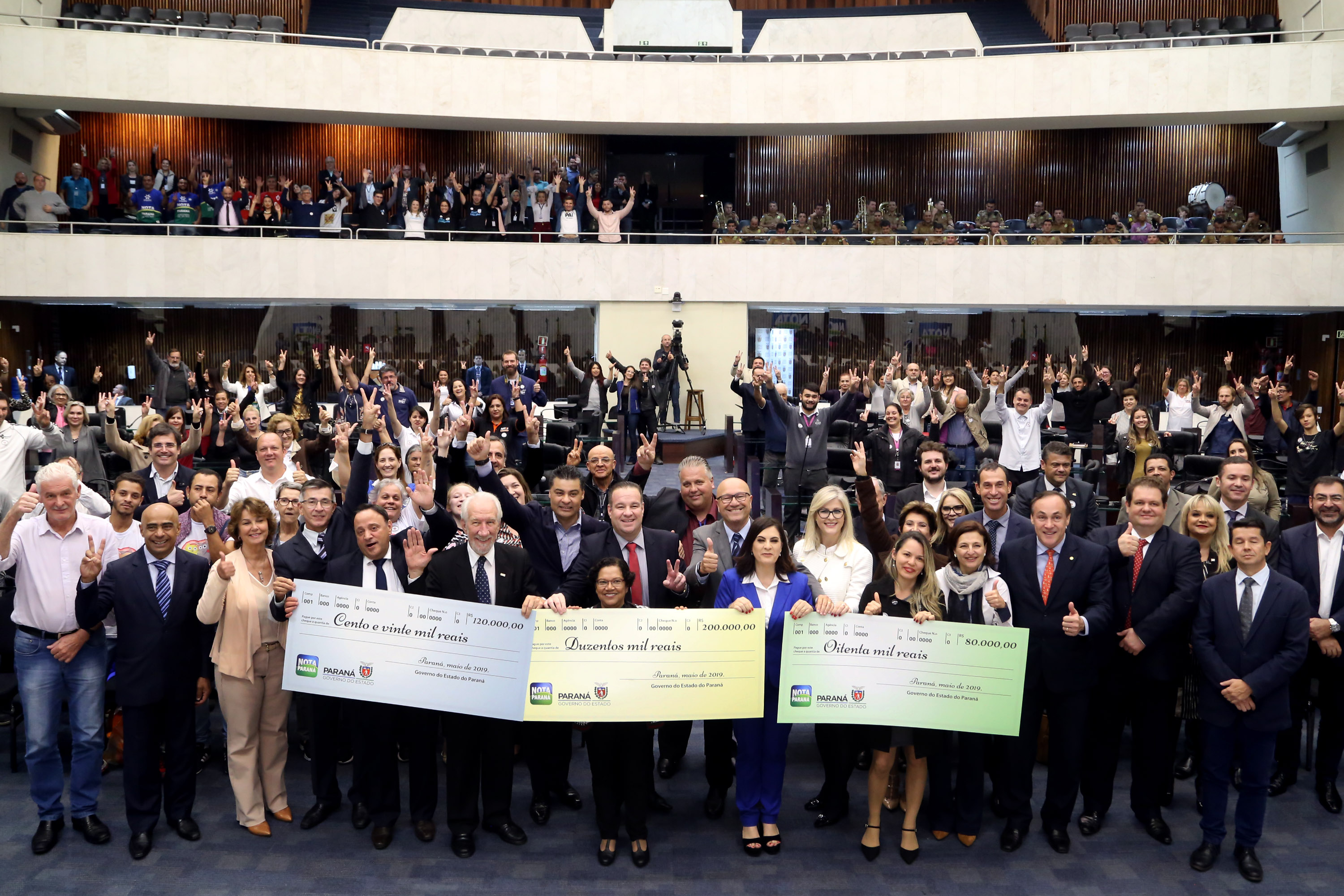 APPDF recebe prêmio de R$ 200 mil do Nota Paraná em evento na Alep