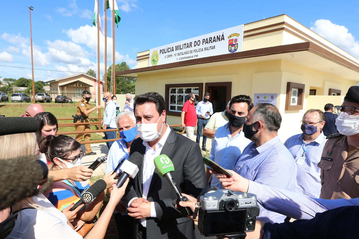 Governador inaugura sede do destacamento da PM em Guarapuava