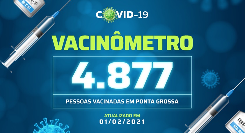 PG chega a 4.877 vacinados contra a Covid-19