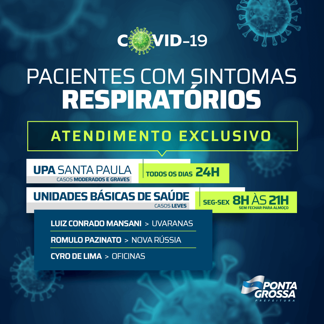 Saúde amplia atendimento para pacientes com sintomas respiratórios em PG