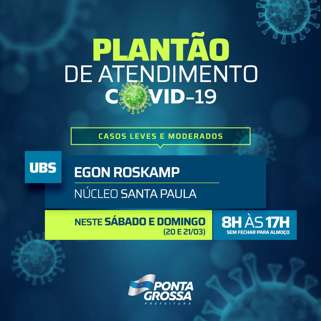 Pacientes moderados e leves podem buscar atendimento em UBS neste final de semana