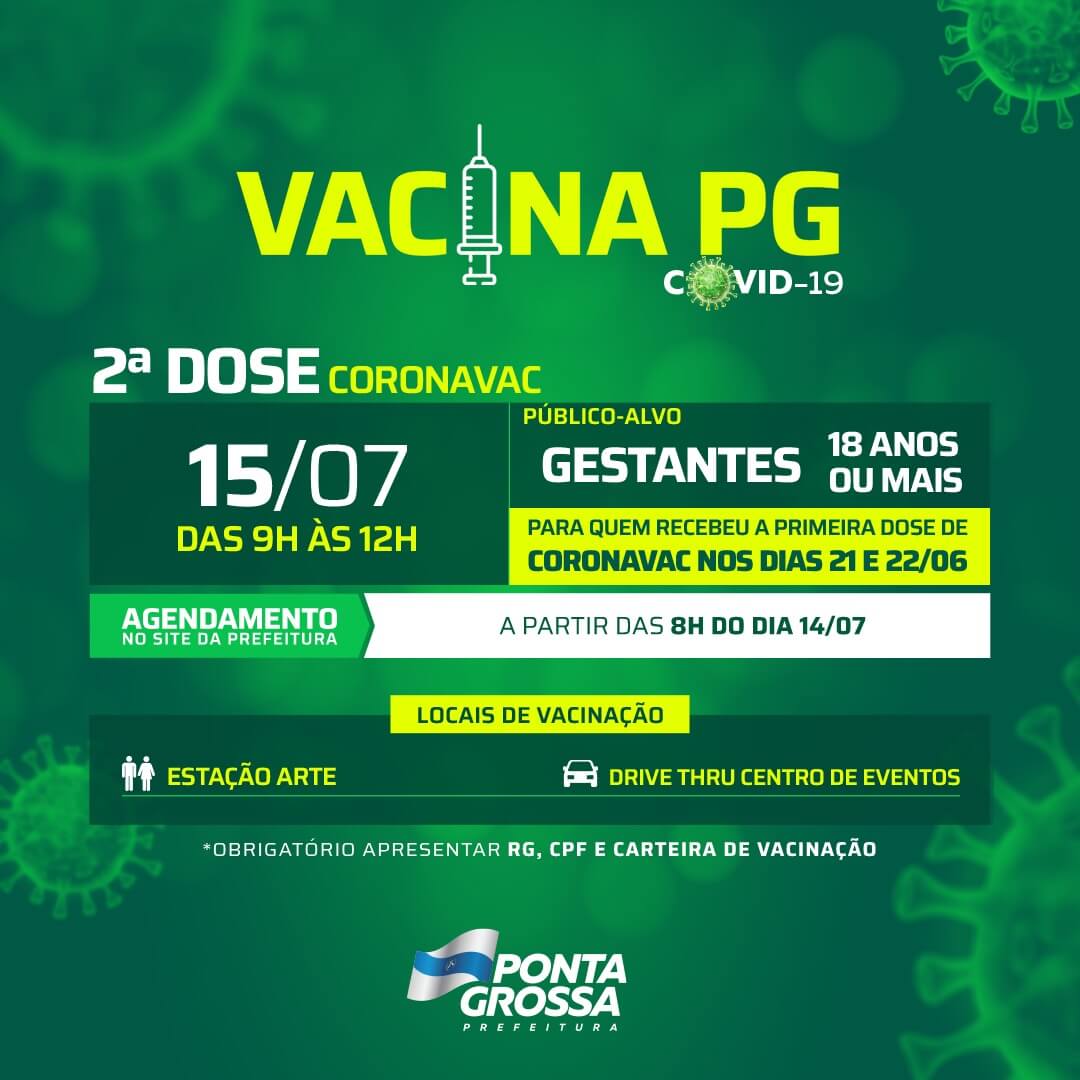 Prefeitura divulga público que será vacinado na quinta (15) e sexta-feira (16)