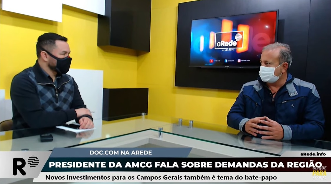 Presidente da AMCG retrata demandas dos Campos Gerais no 'Doc.com na aRede'