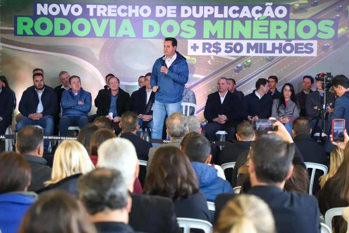 Ratinho Junior libera R$ 50 milhões e autoriza nova fase da duplicação da Rodovia dos Minérios