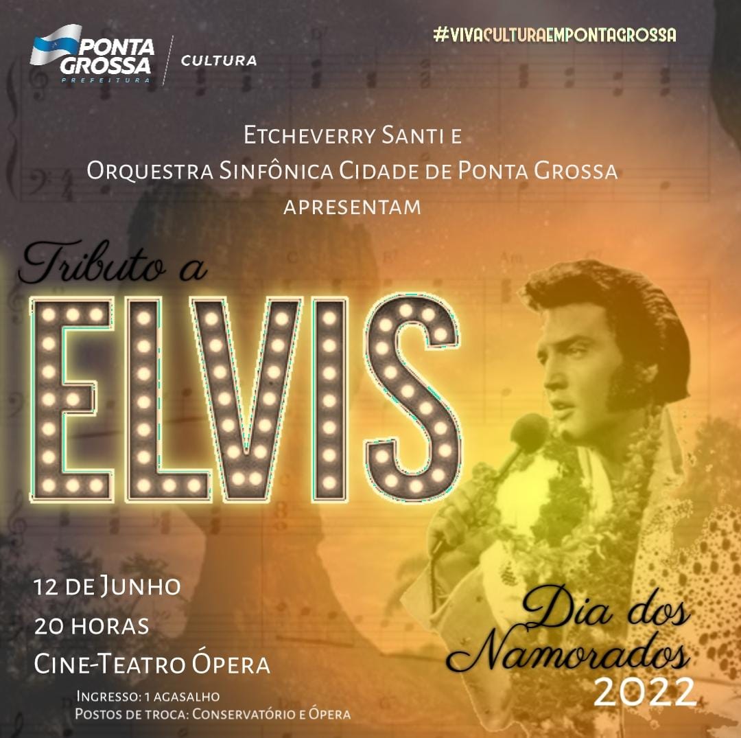 Orquestra Sinfônica fará concerto beneficente com tributo a Elvis no Dia dos Namorados