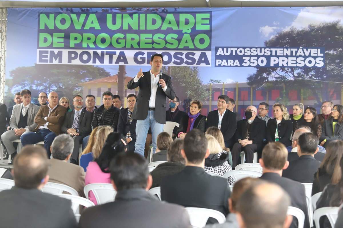 Governador inaugura nova Unidade de Progressão para ressocialização em PG