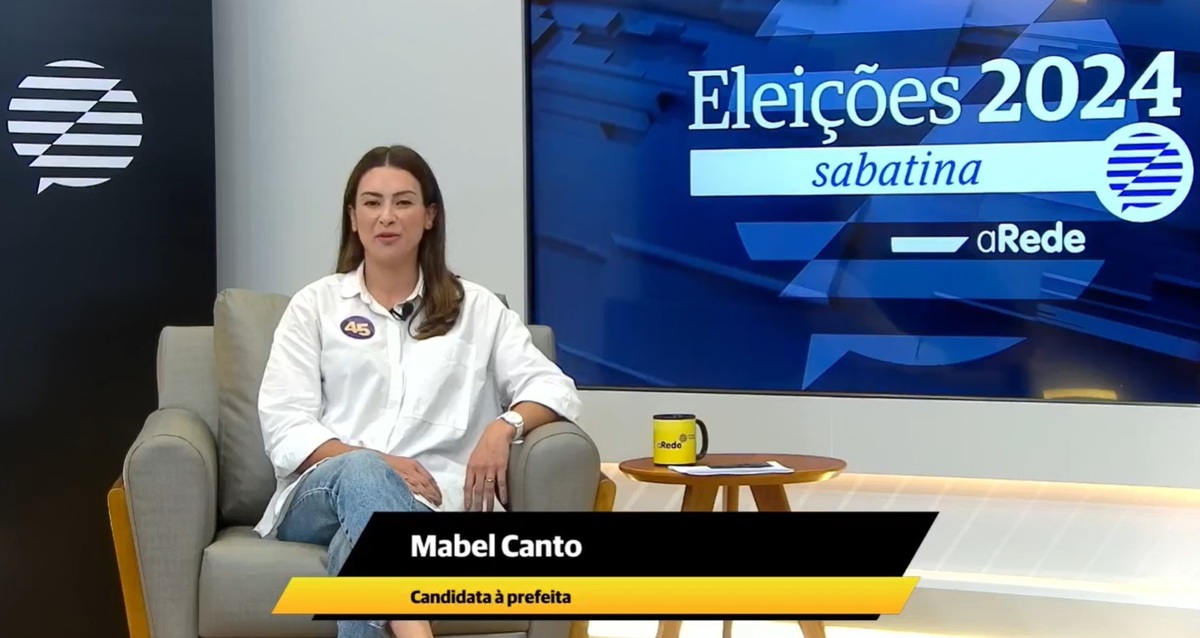 Em sabatina, Mabel Canto reforça projetos na reta final da campanha