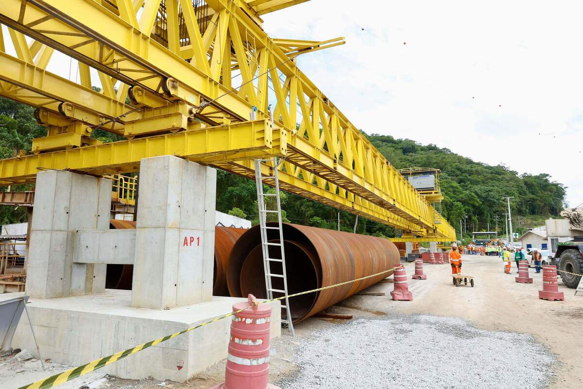 Com avanços na estrutura, Ponte de Guaratuba alcança 35,3% de execução